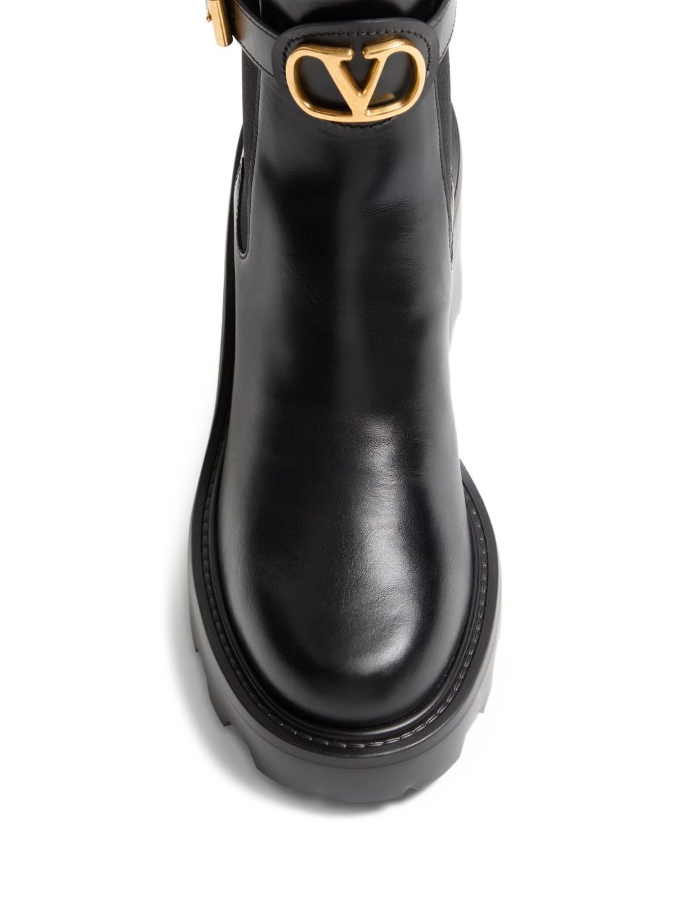 90mm Vlogo Chelsea leather ankle boots - 5