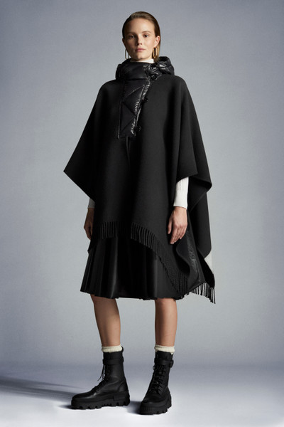 Moncler Cape With Jacquard Logo outlook