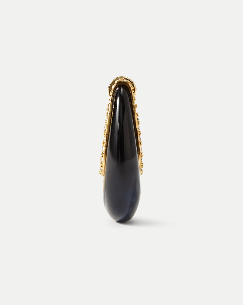 RESIN J-HOOP EARRING 3