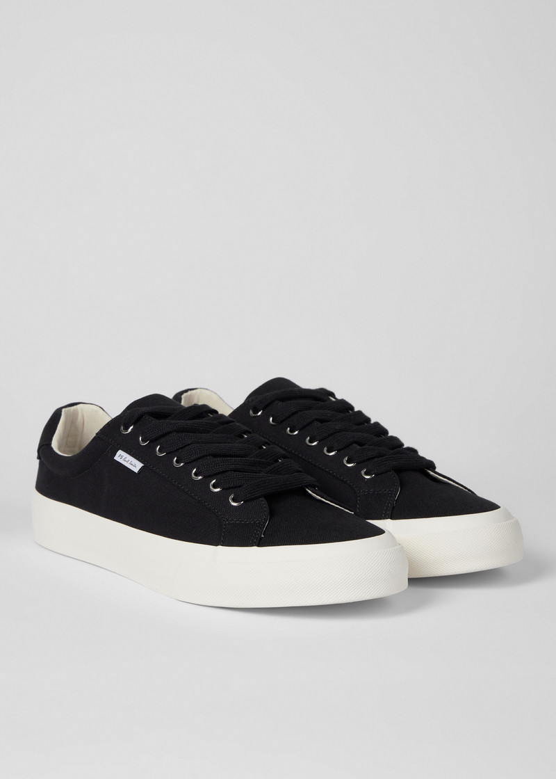 Paul Smith Black Canvas 'Amos' Trainers outlook