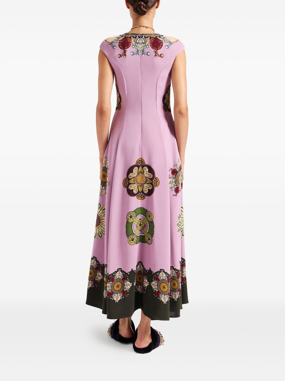 Park Ave print midi dress - 3
