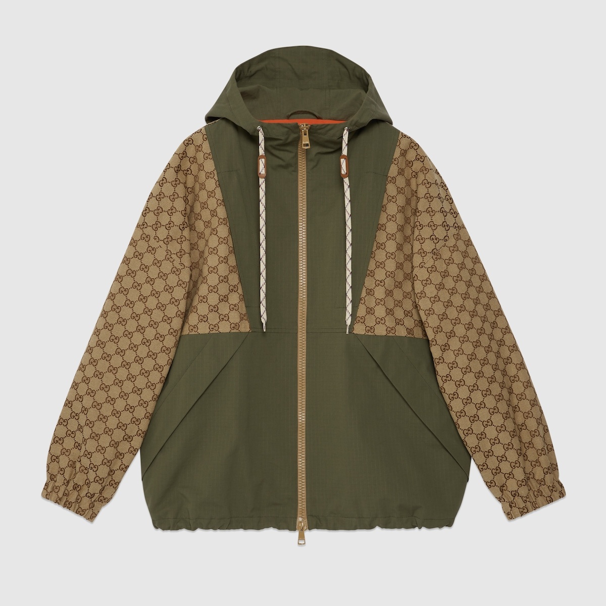 GG cotton canvas zip jacket - 1