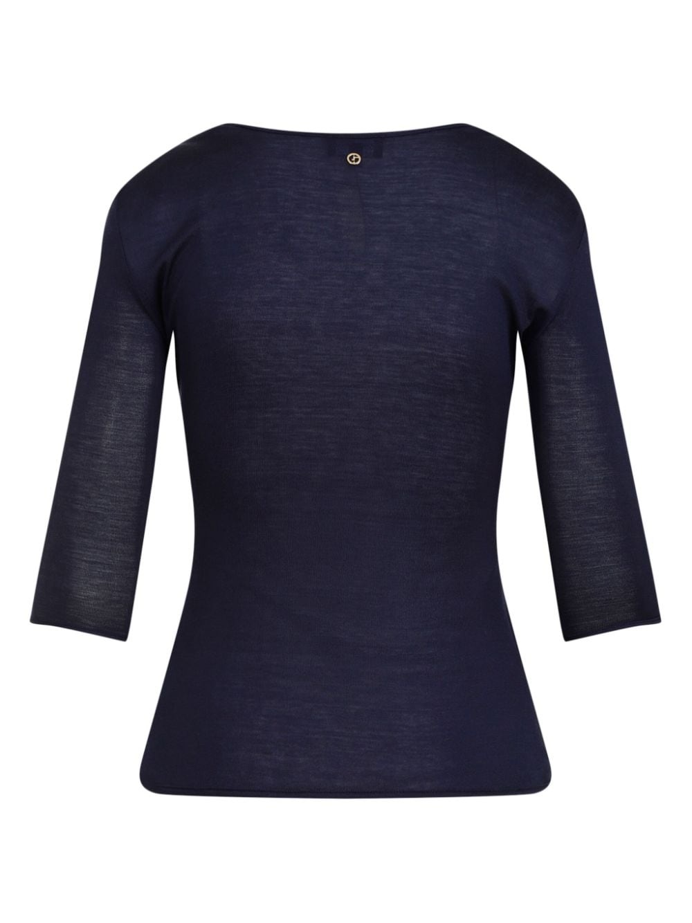 ruched v-neck top - 2