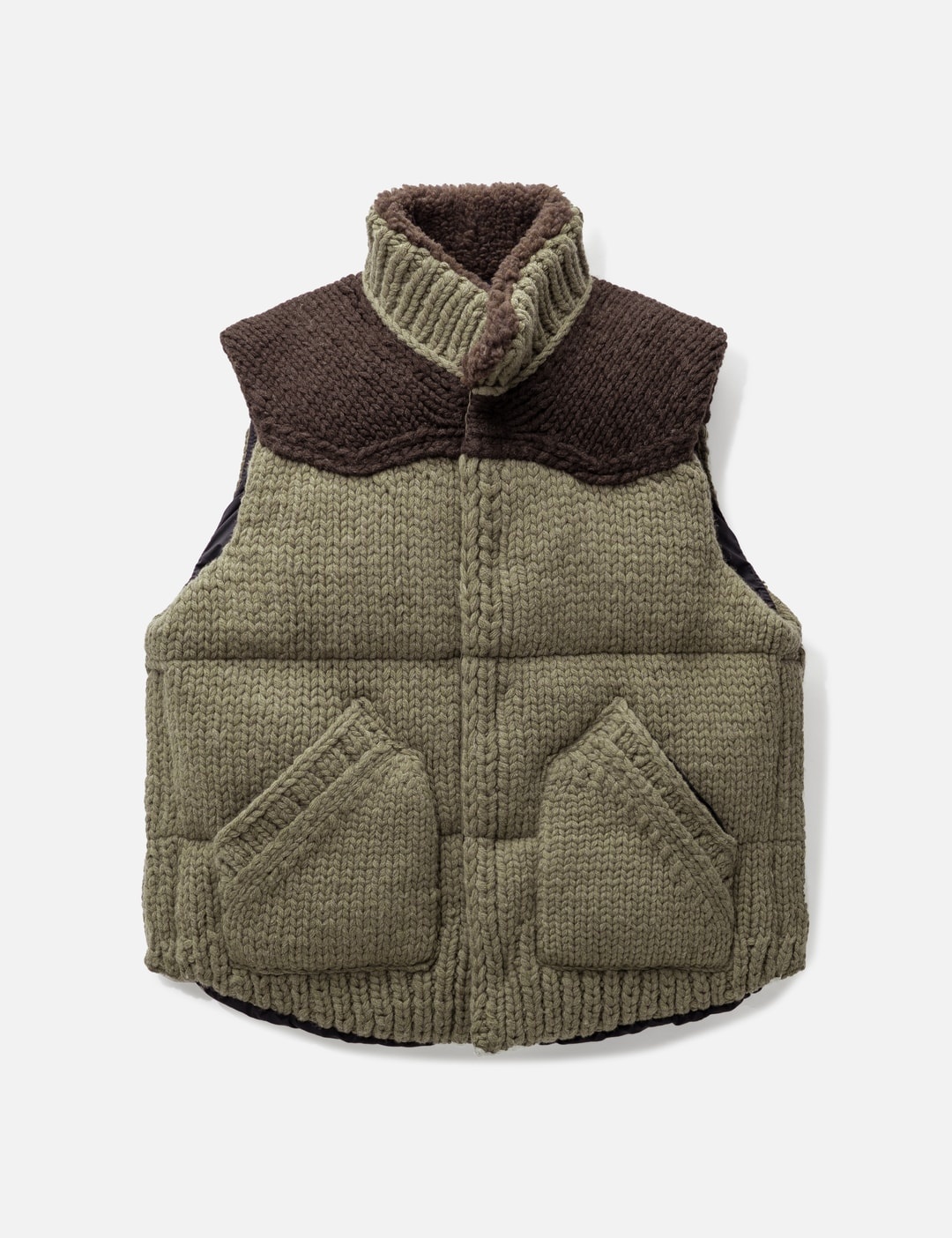 sacai PADDED KNIT VEST | REVERSIBLE