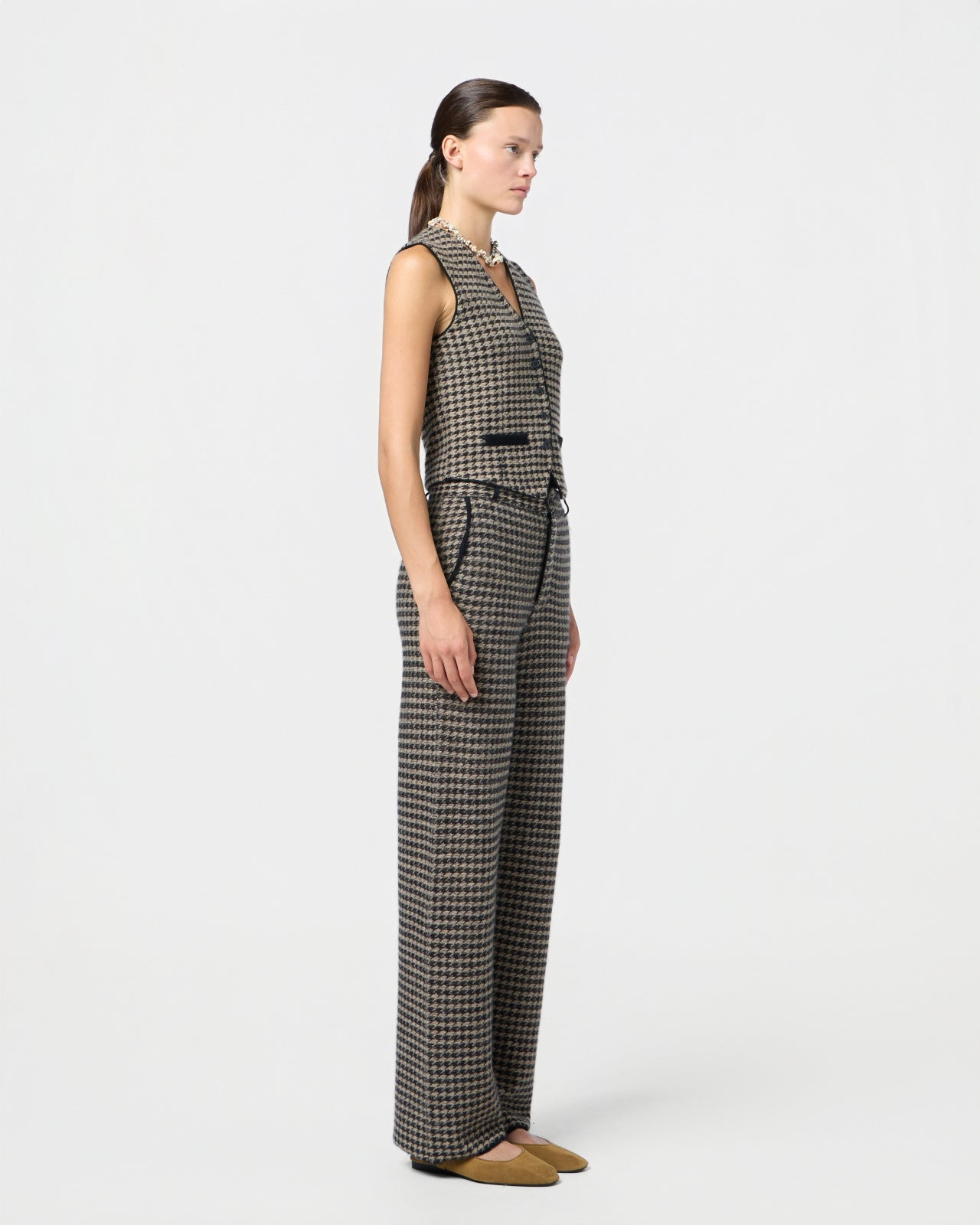 Houndstooth Tailored Trouser - 6