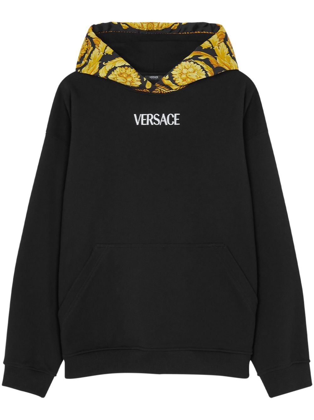 Barocco panelled hoodie - 1