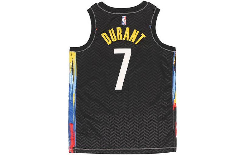 Nike Nike MENS NBA City Edition Sports Basketball Vest SW Brooklyn Nets Durant 7 Black CN1713-010 outlook
