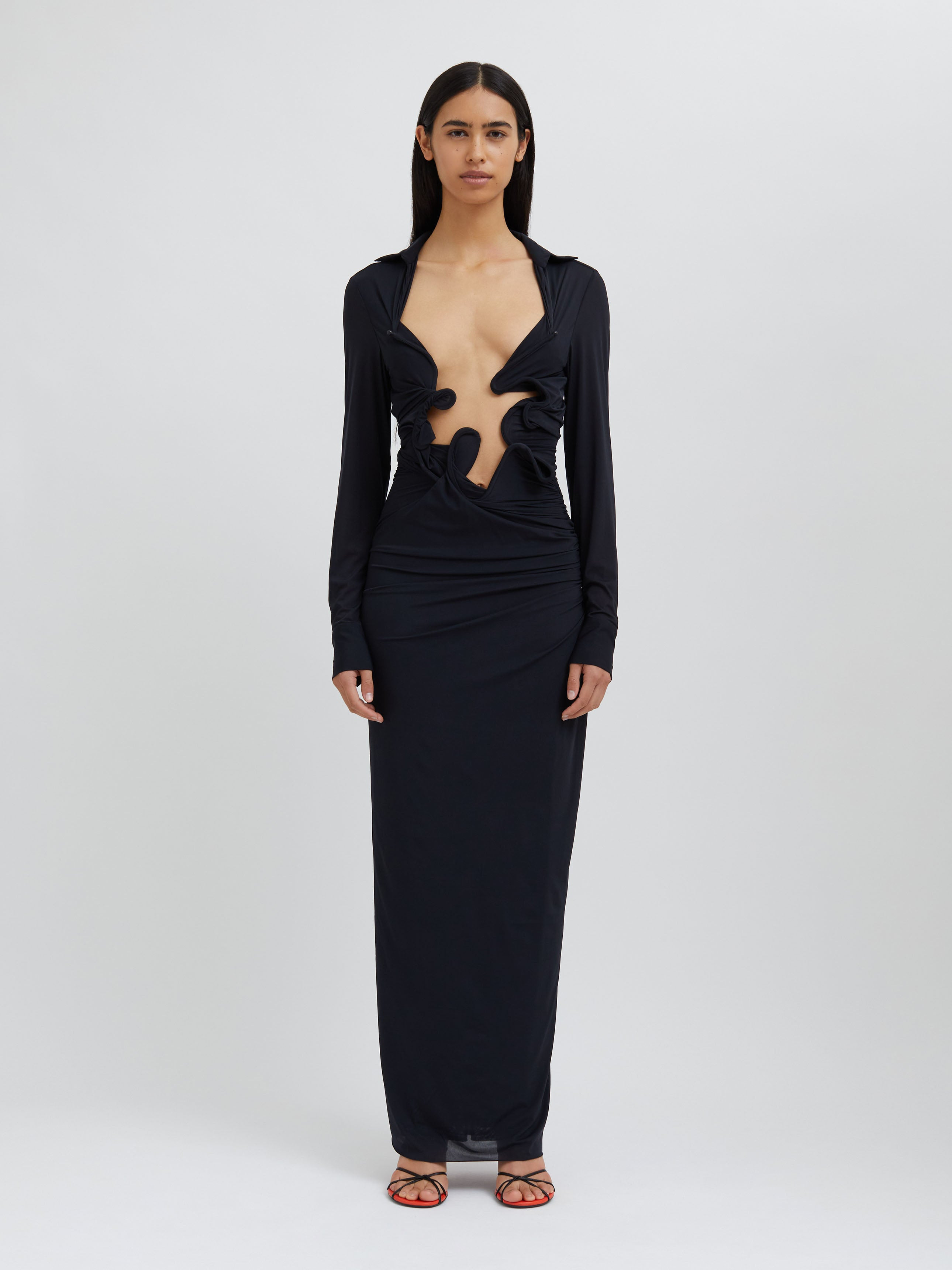 Venus Plunge Shirt Dress - 3
