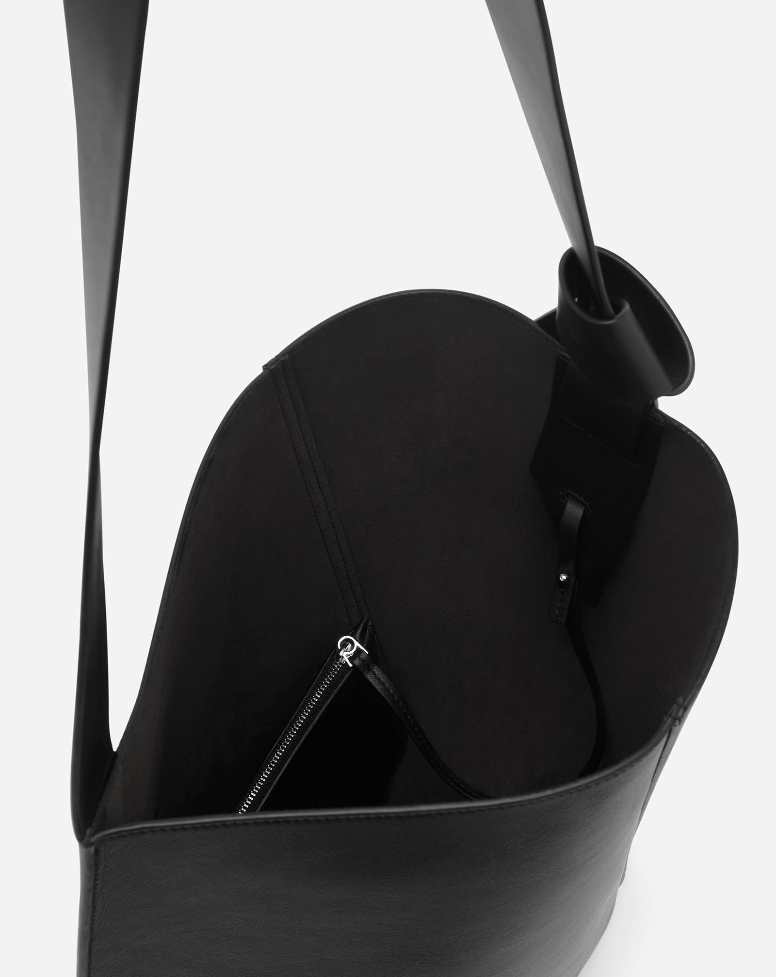 LEATHER MM HOBO TIE BAG - 3