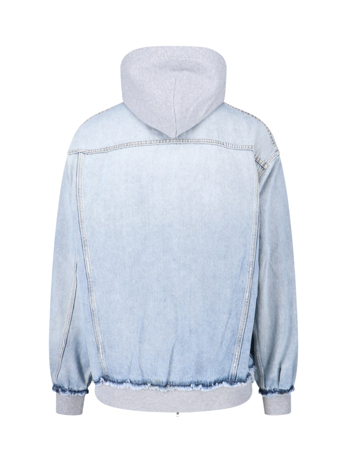 DENIM SWEATSHIRT JACKET - 2