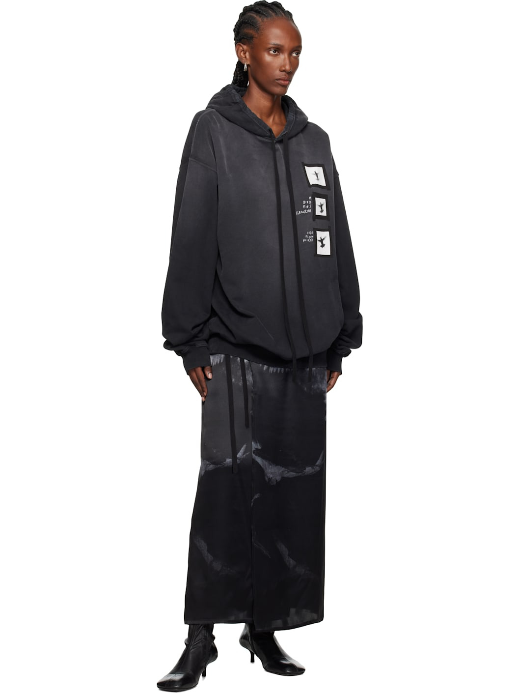 Black Anne Marie 'Doves' High Comfort Hoodie - 4