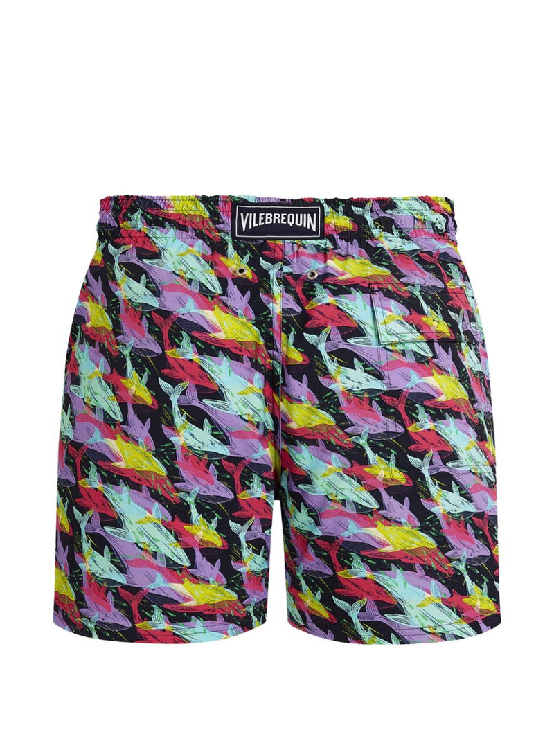Vilebrequin whales offset drawstring swim shorts outlook