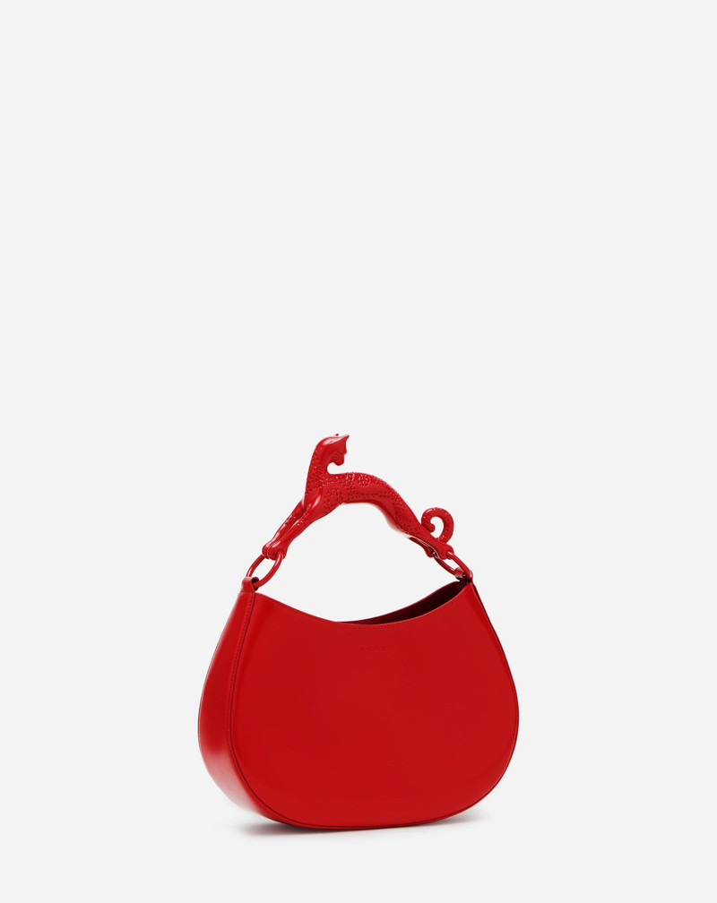 LEATHER PM HOBO CAT BAG 4