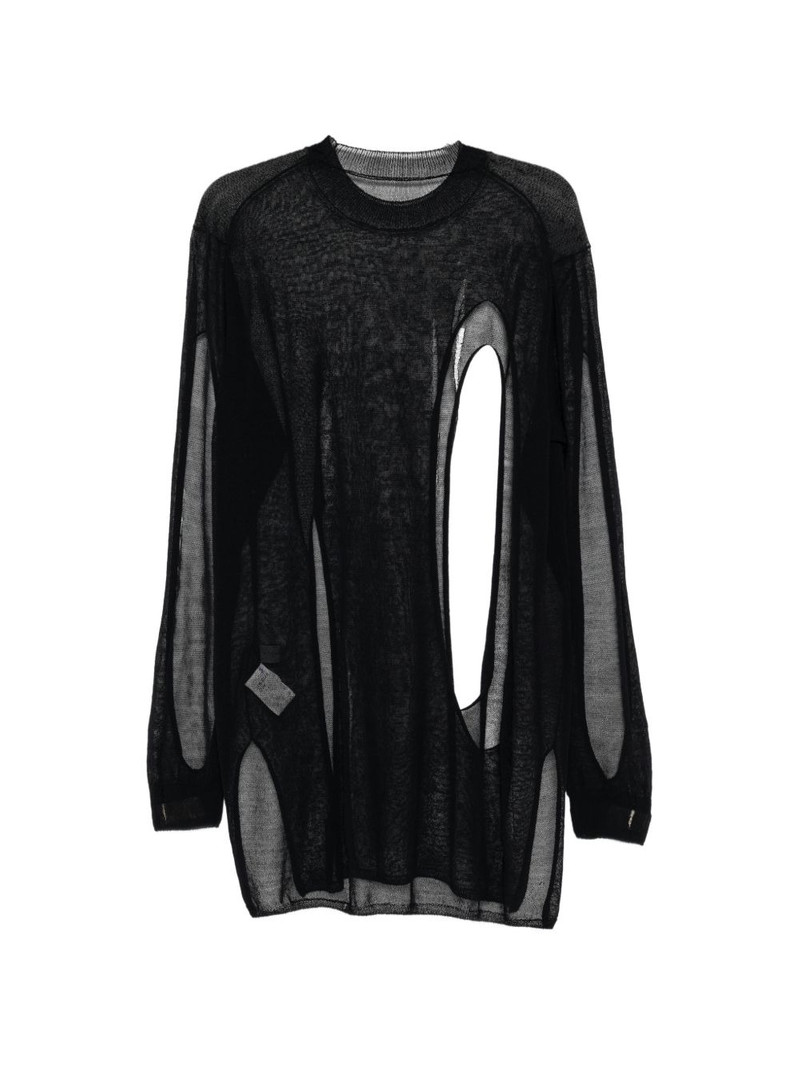 Yohji Yamamoto semi-sheer T-shirt outlook