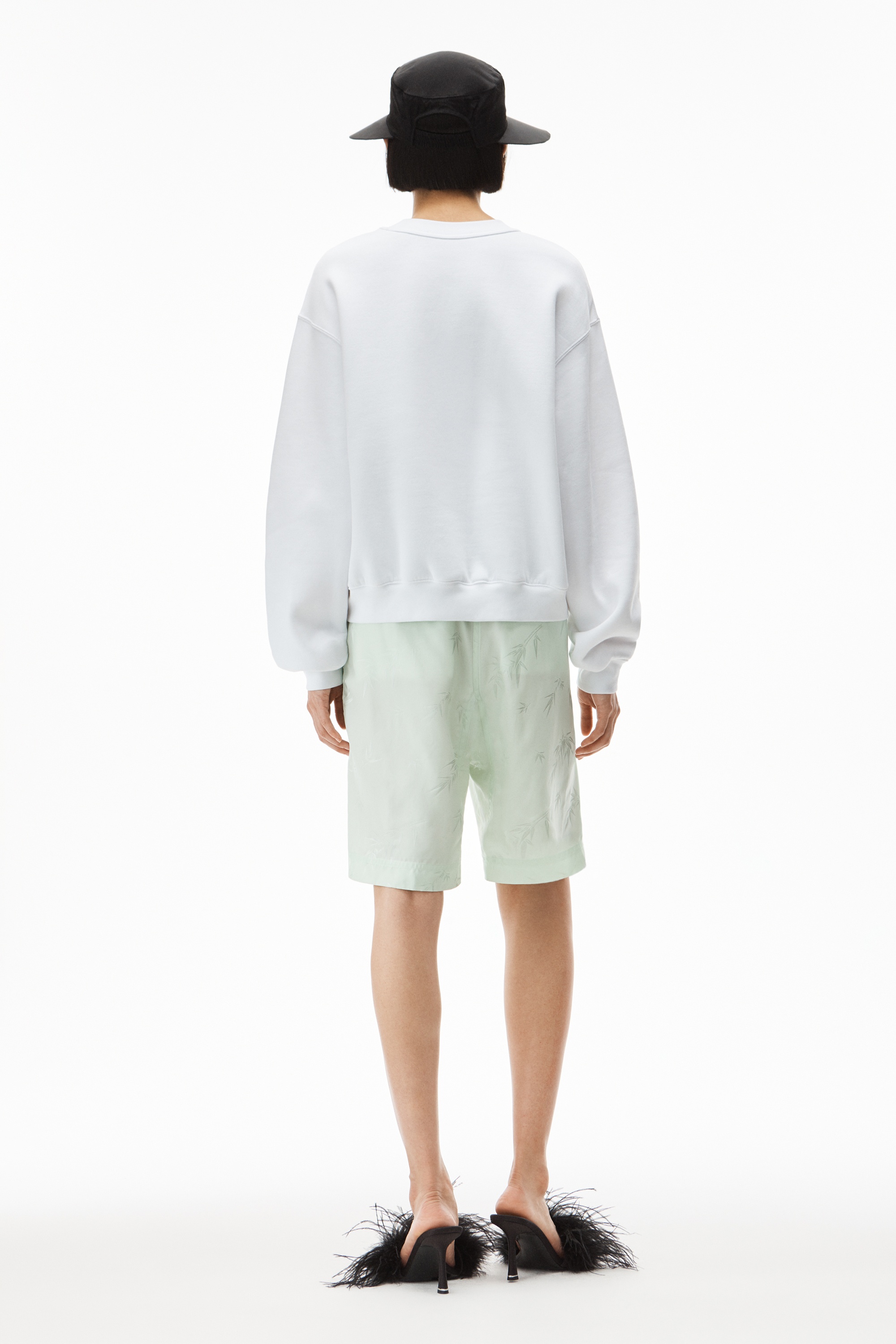 puff logo sweatshirt in structured terry - 4