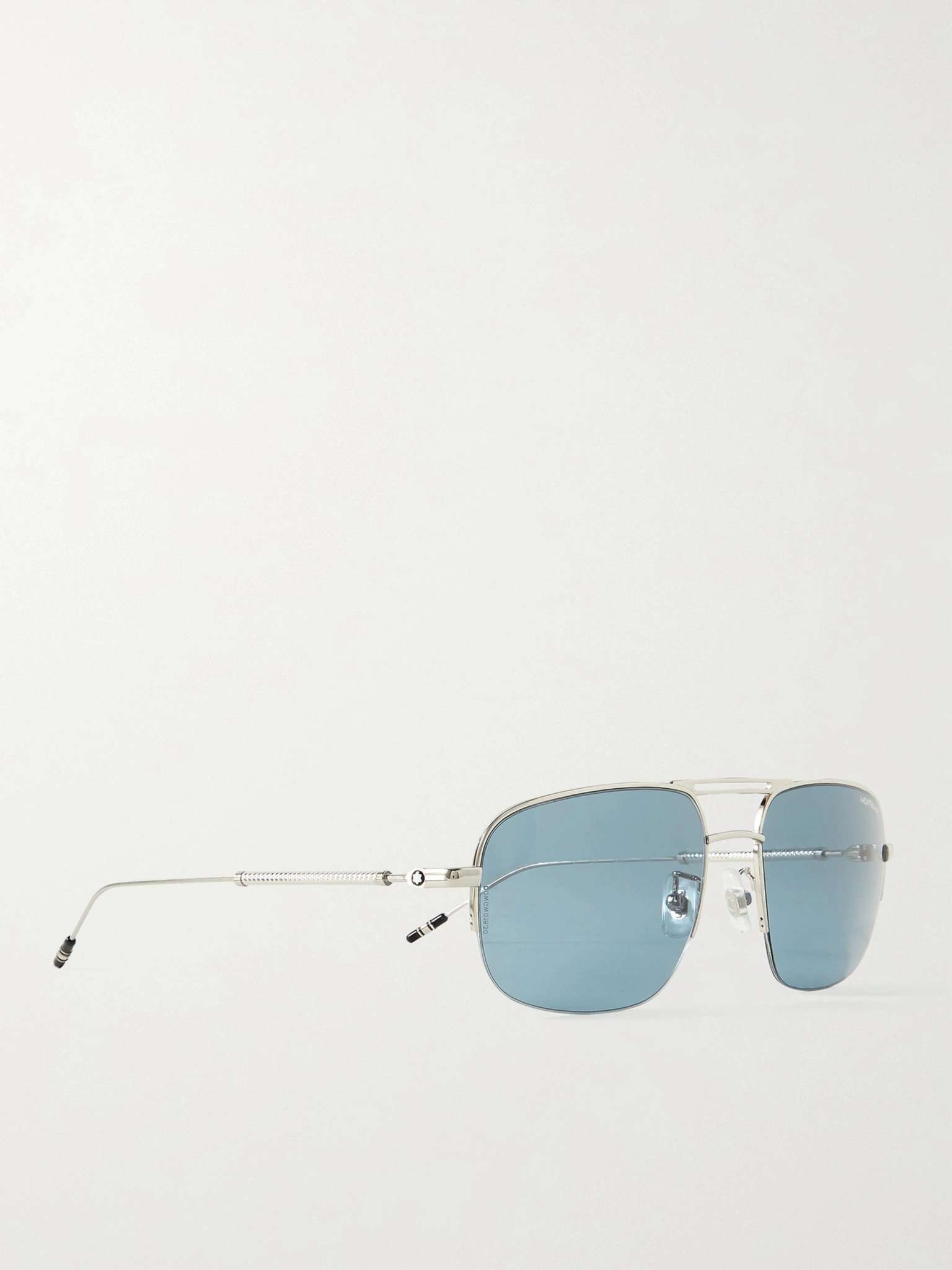 Aviator-Style Silver-Tone Sunglasses - 3