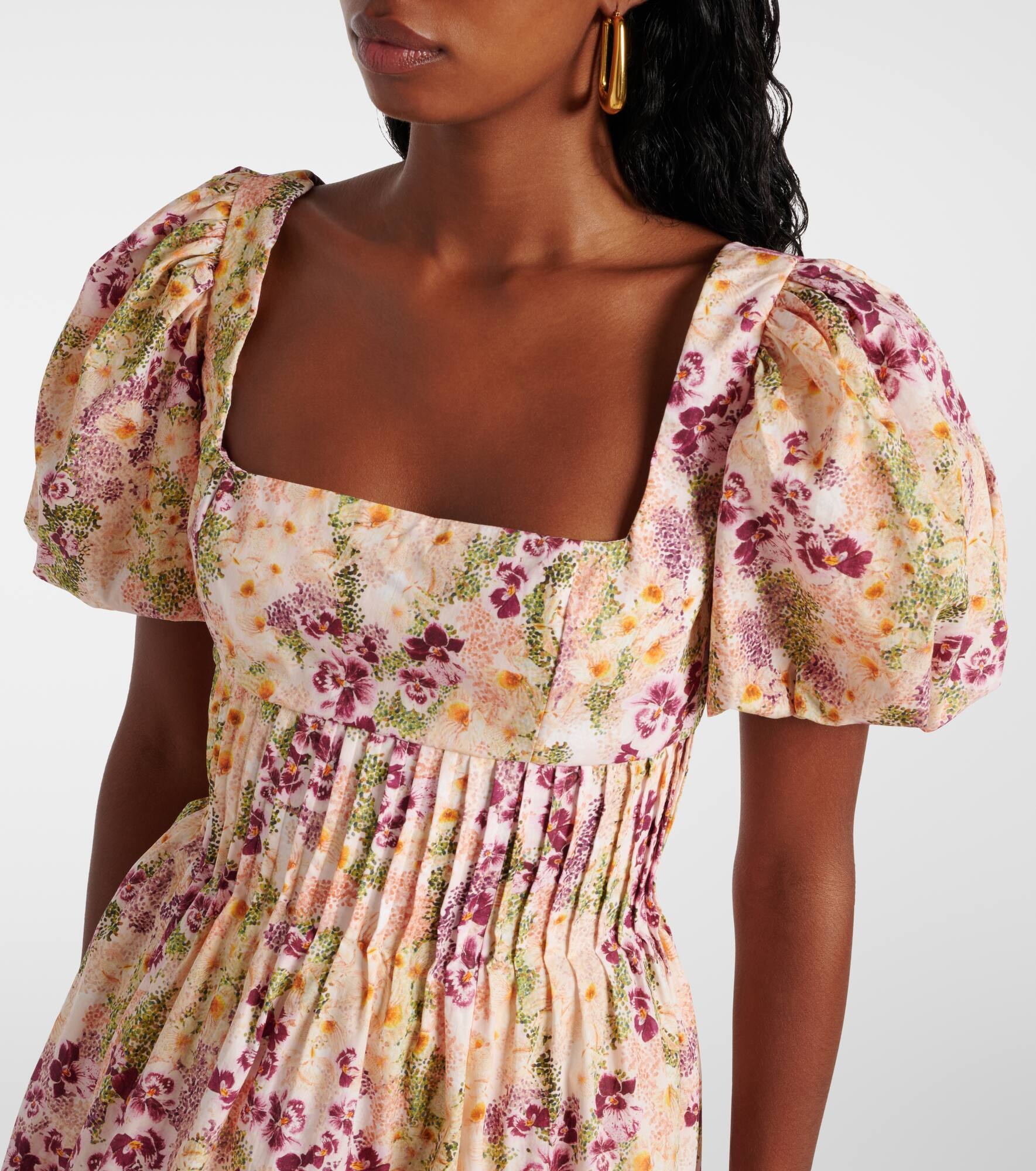 Caramelo Florecer cotton minidress - 5