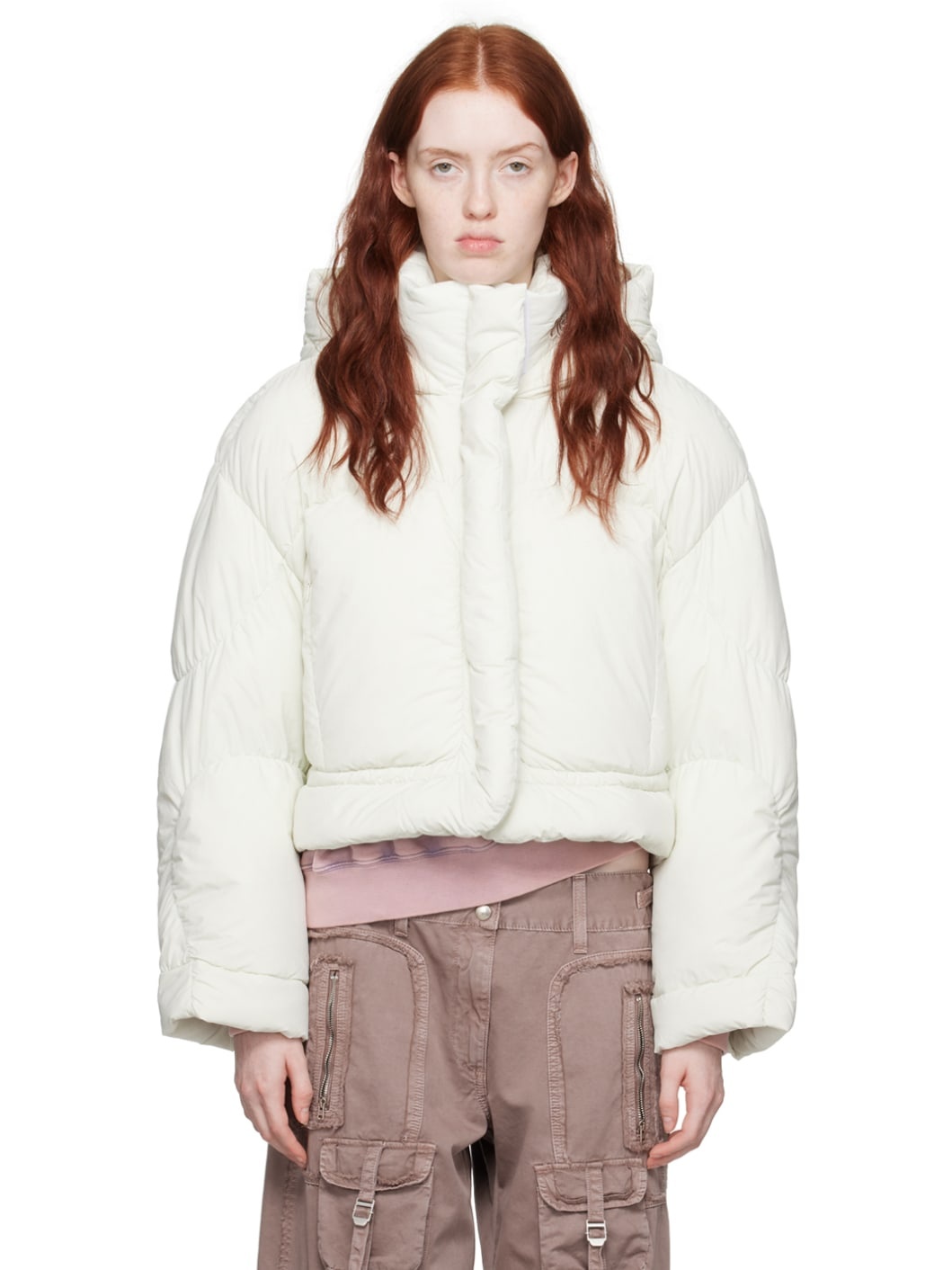 Off-White Hooded Down Jacket - 1