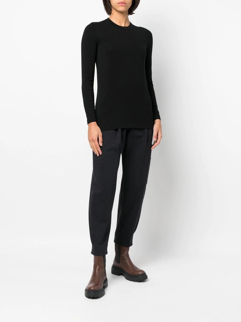 long-sleeve cotton T-shirt - 2