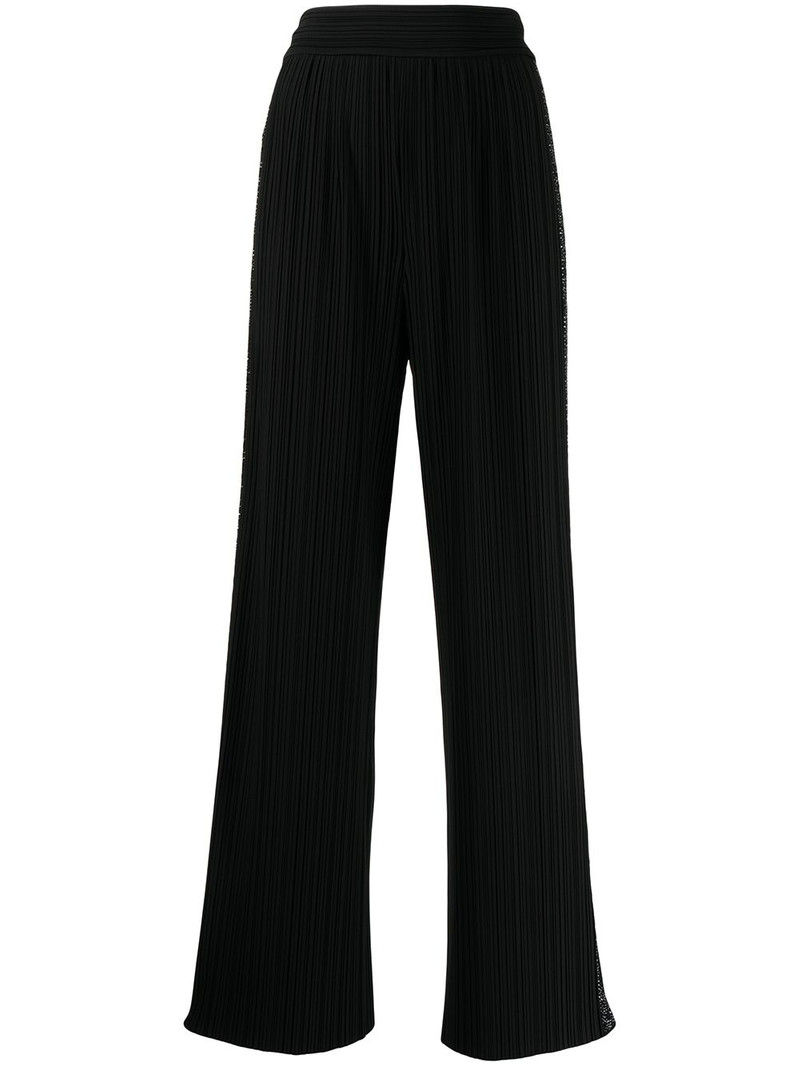 high-waisted pleated trousers 1