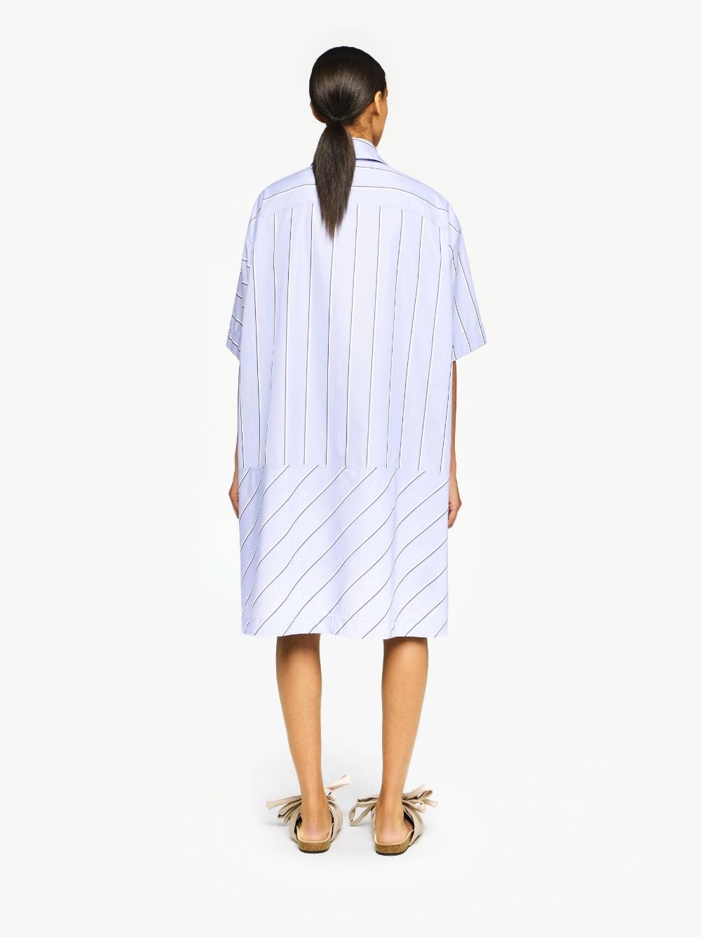 STEPPED HEM SHIRT DRESS - 3