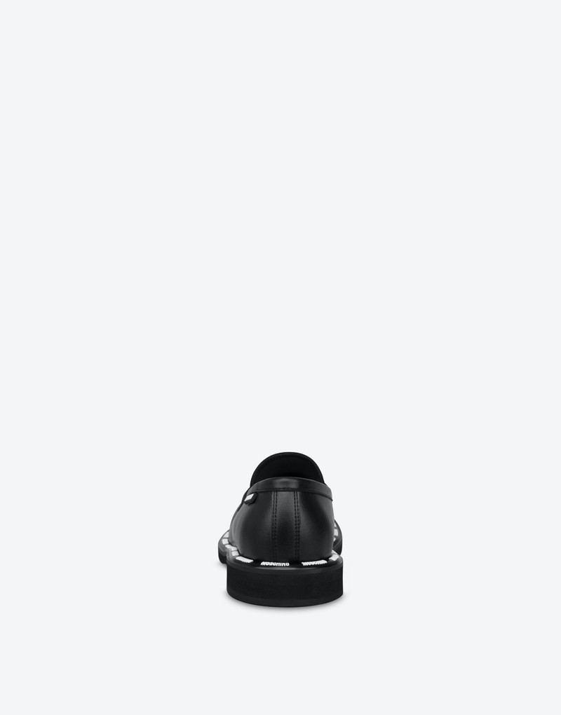 Moschino RUBBER LOGO LOAFERS outlook
