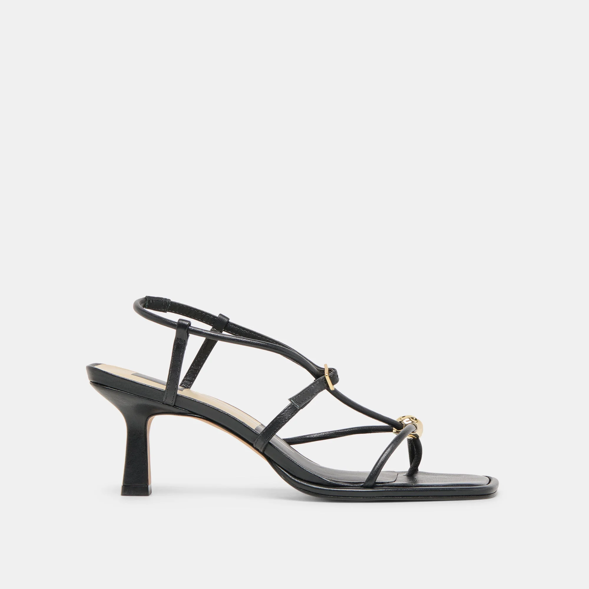 MYLEE HEELS BLACK LEATHER - 1