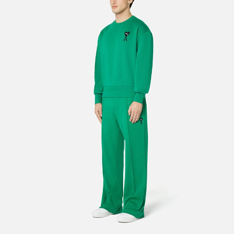 PUMA X Ami Crew Neck Sweatshirt 'Green' 534111-96 - 4