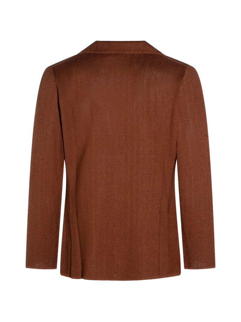 LARDINI herringbone pocket jacket outlook