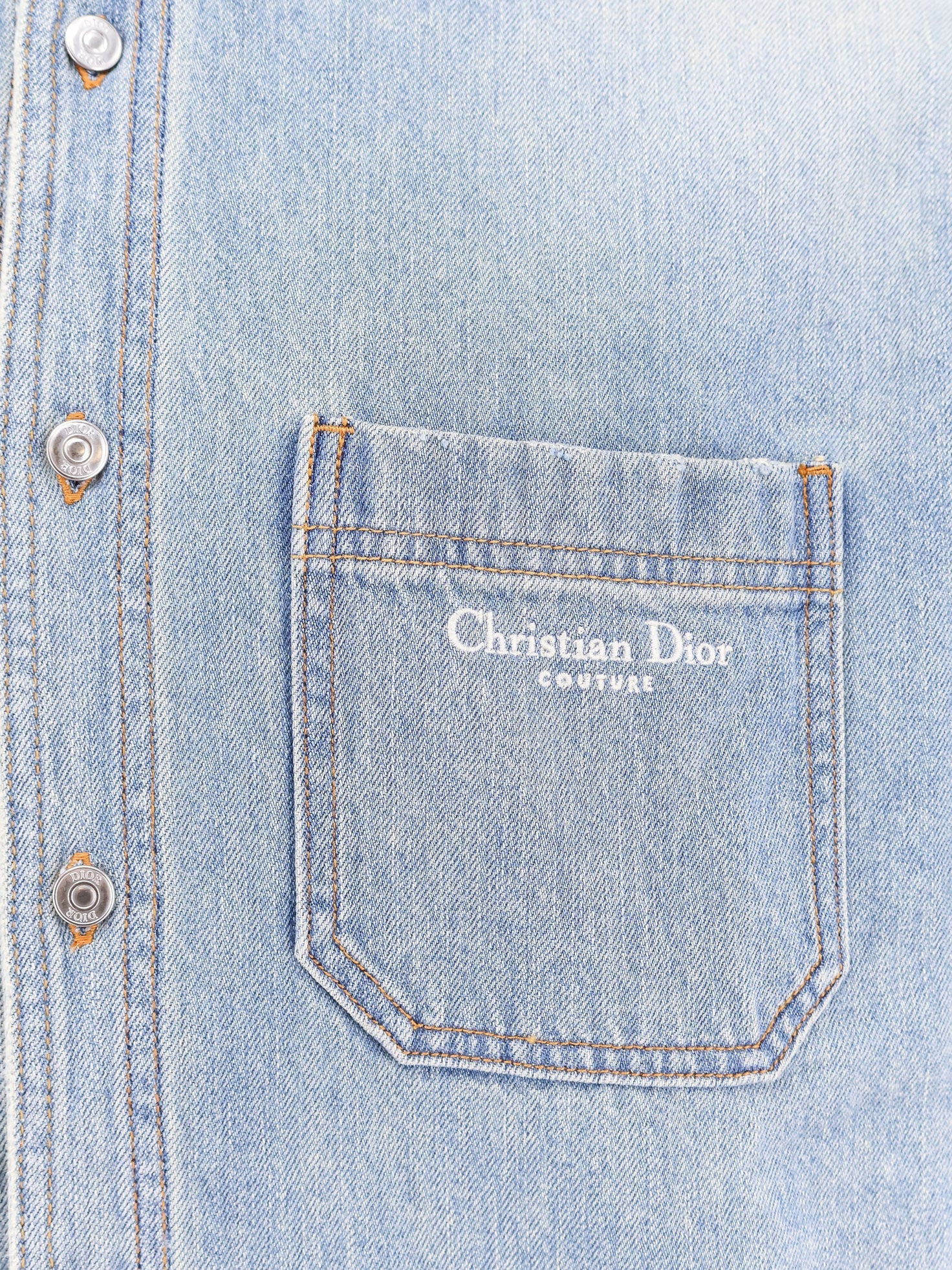 Dior Denim Shirt/Jacket With Madras Lining - 3