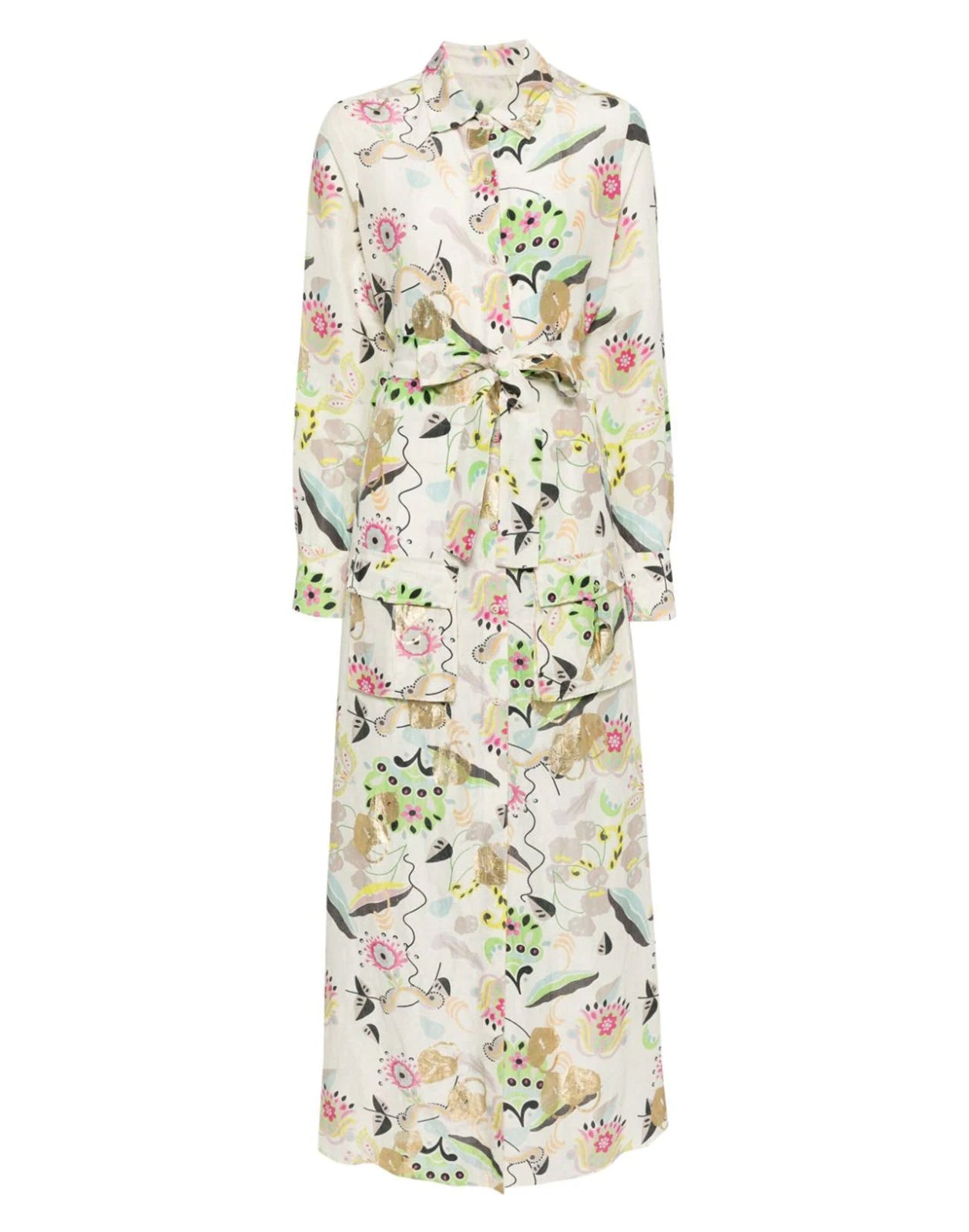 Love Locket Linen Shirt Dress - 10