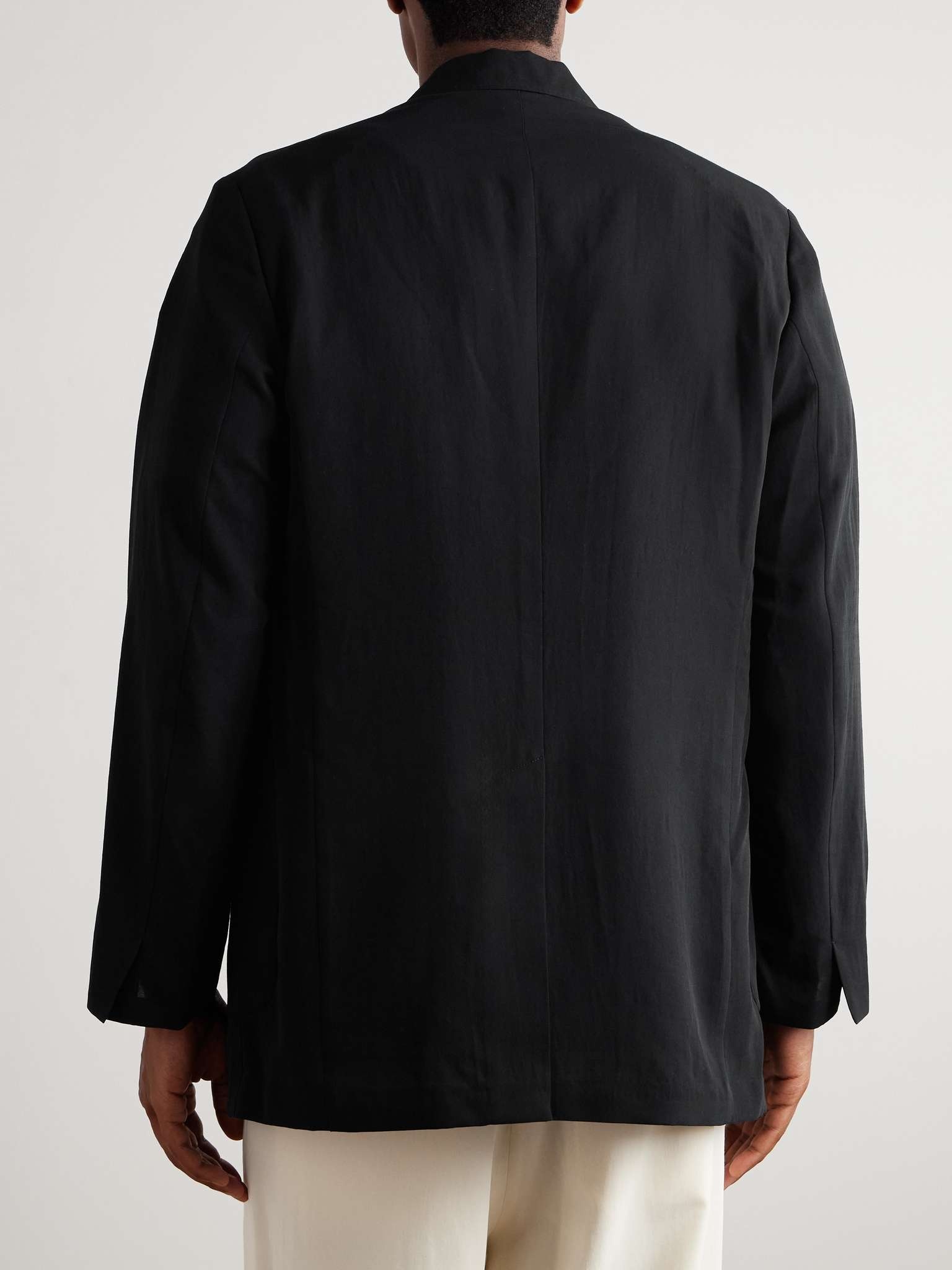 Oversized Cotton and Wool-Blend Gabardine Blazer - 3