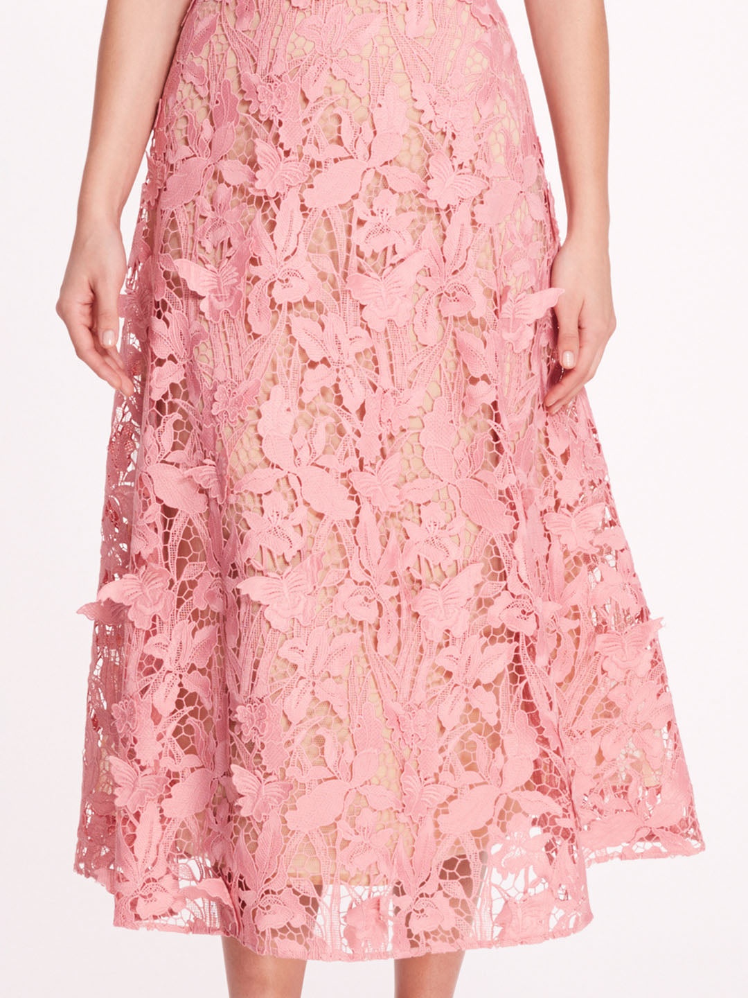 ORGANIC LACE MIDI DRESS - 4