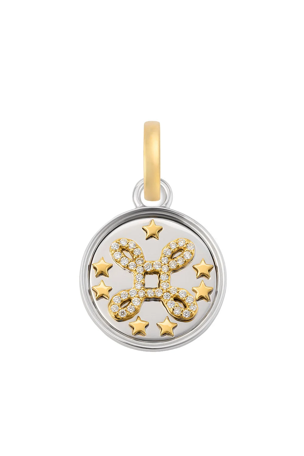 Diamond Baby True Love Love Knot Medallion - 1