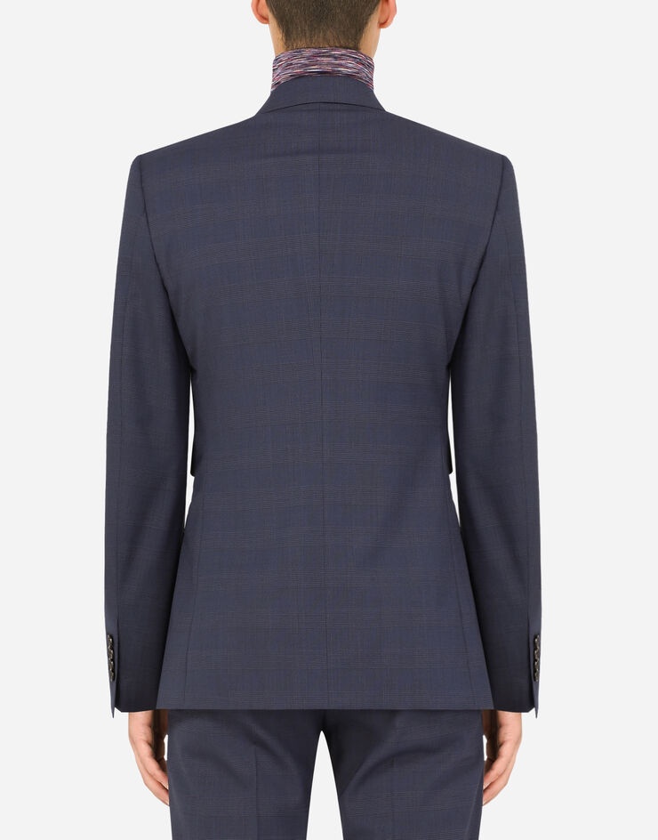 Stretch glen plaid wool Sicilia-fit suit - 5