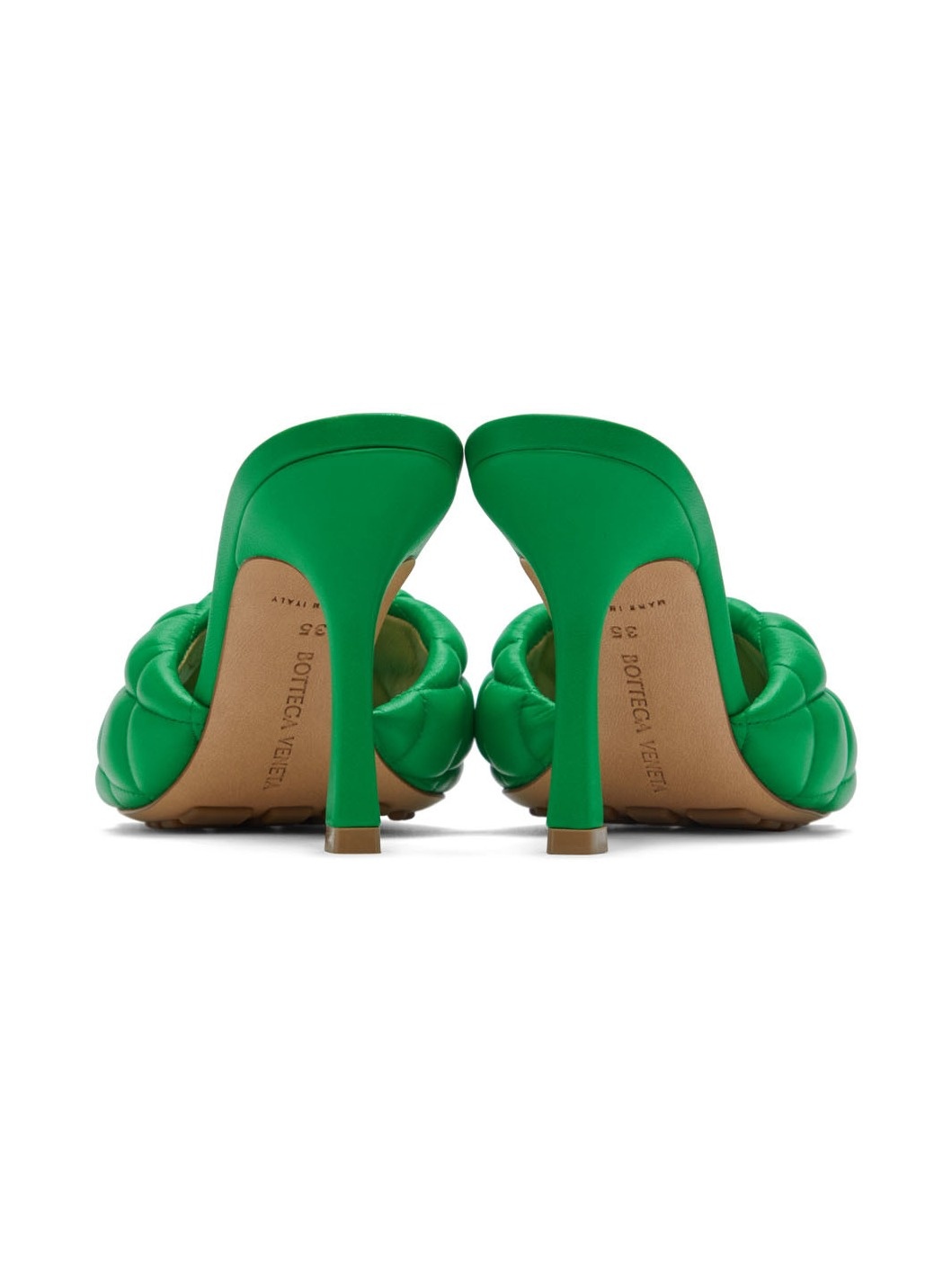 Green Padded Heeled Sandals - 2