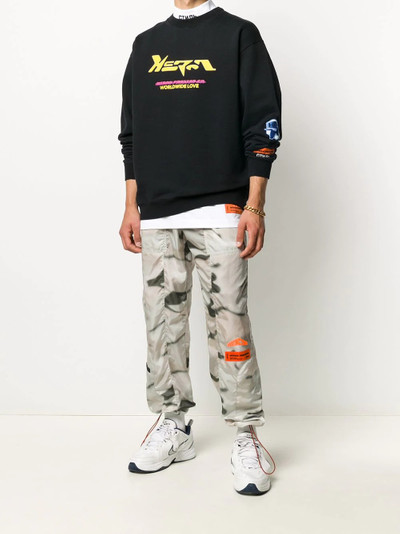 Heron Preston logo print sweatshirt outlook