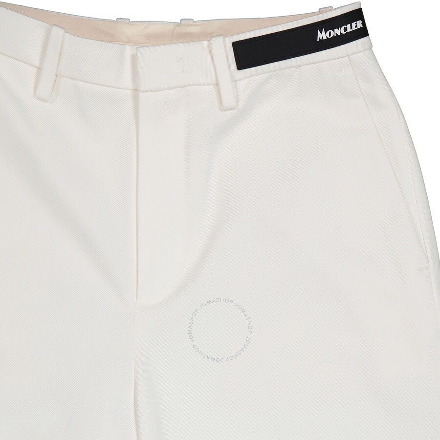 Moncler Ladies Cotton Gabardine Cropped Dress Pants - 7
