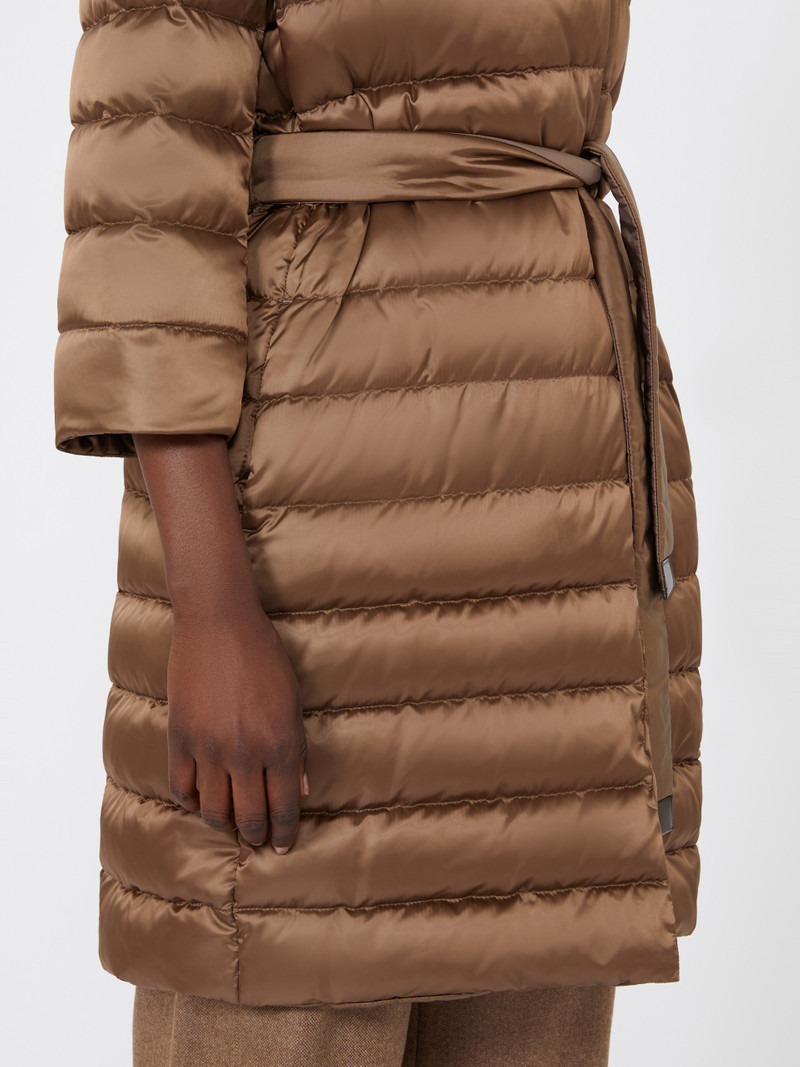 NOVEF Reversible down jacket in water-repellent satin 5