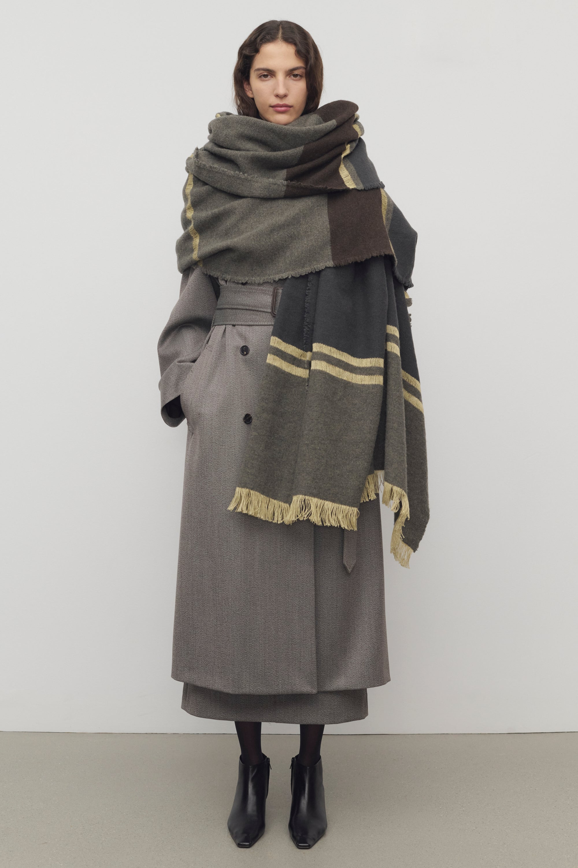 Cuarto Scarf in Linen, Wool and Cashmere - 3