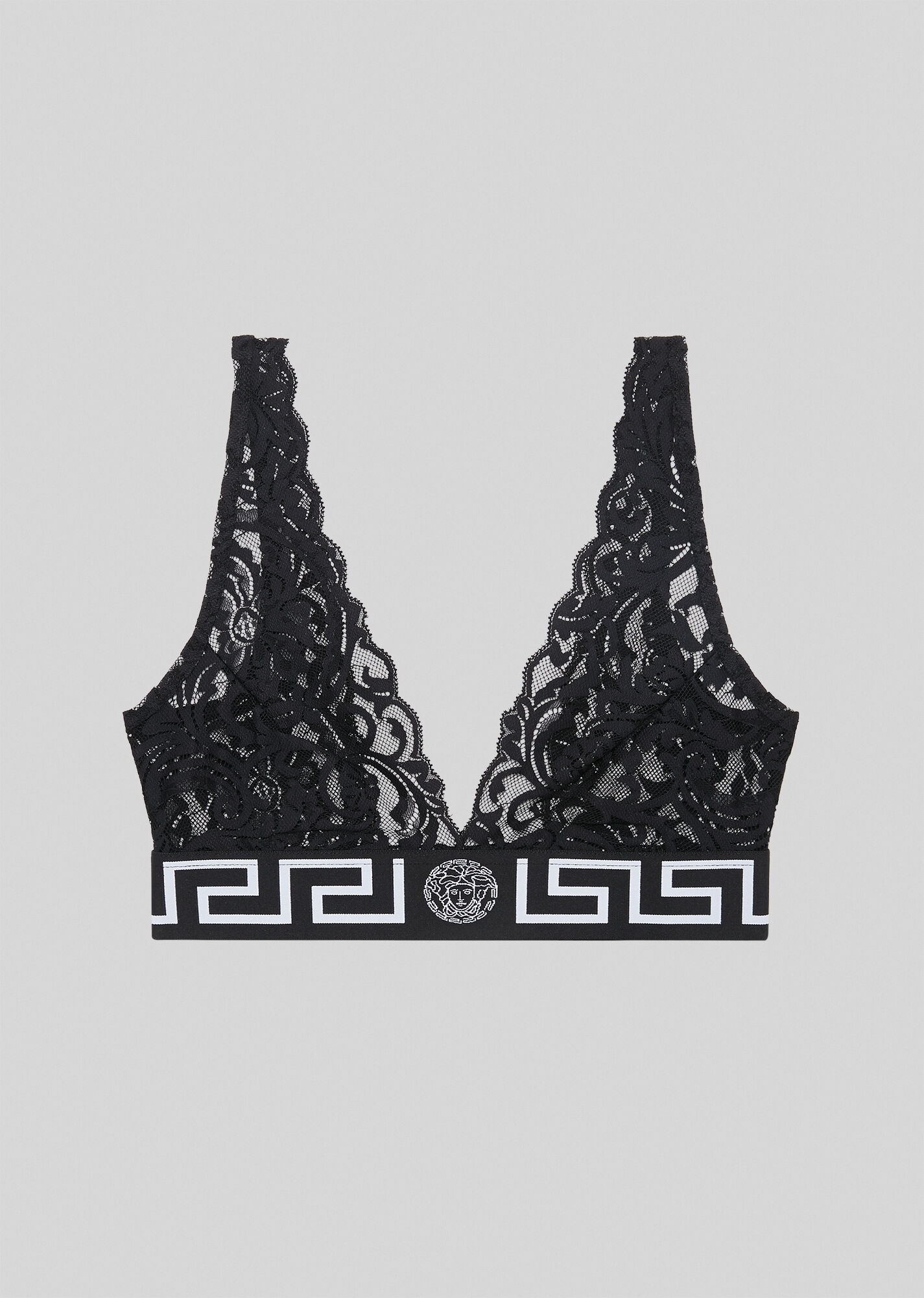 Greca Border Lace Bralette - 1