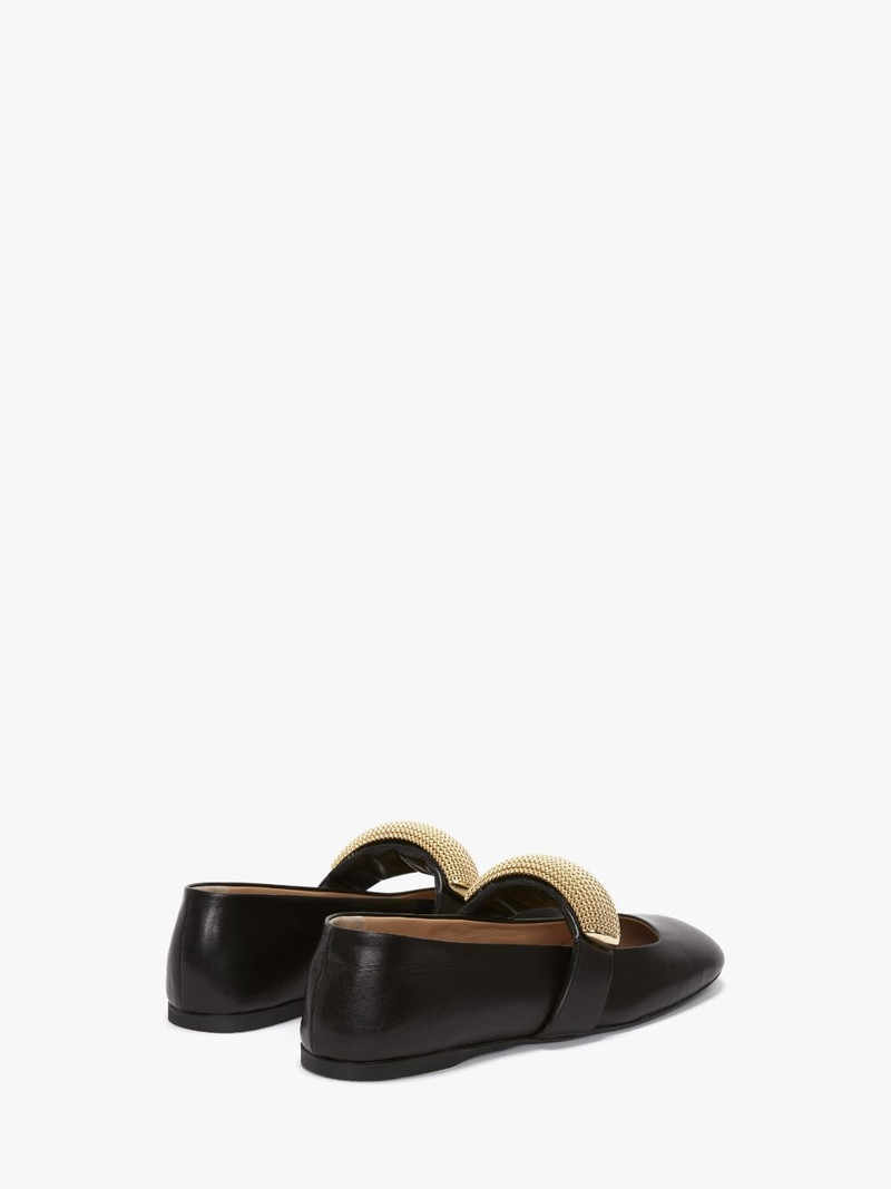 BUBBLE BRACELET LEATHER BALLET FLATS 3
