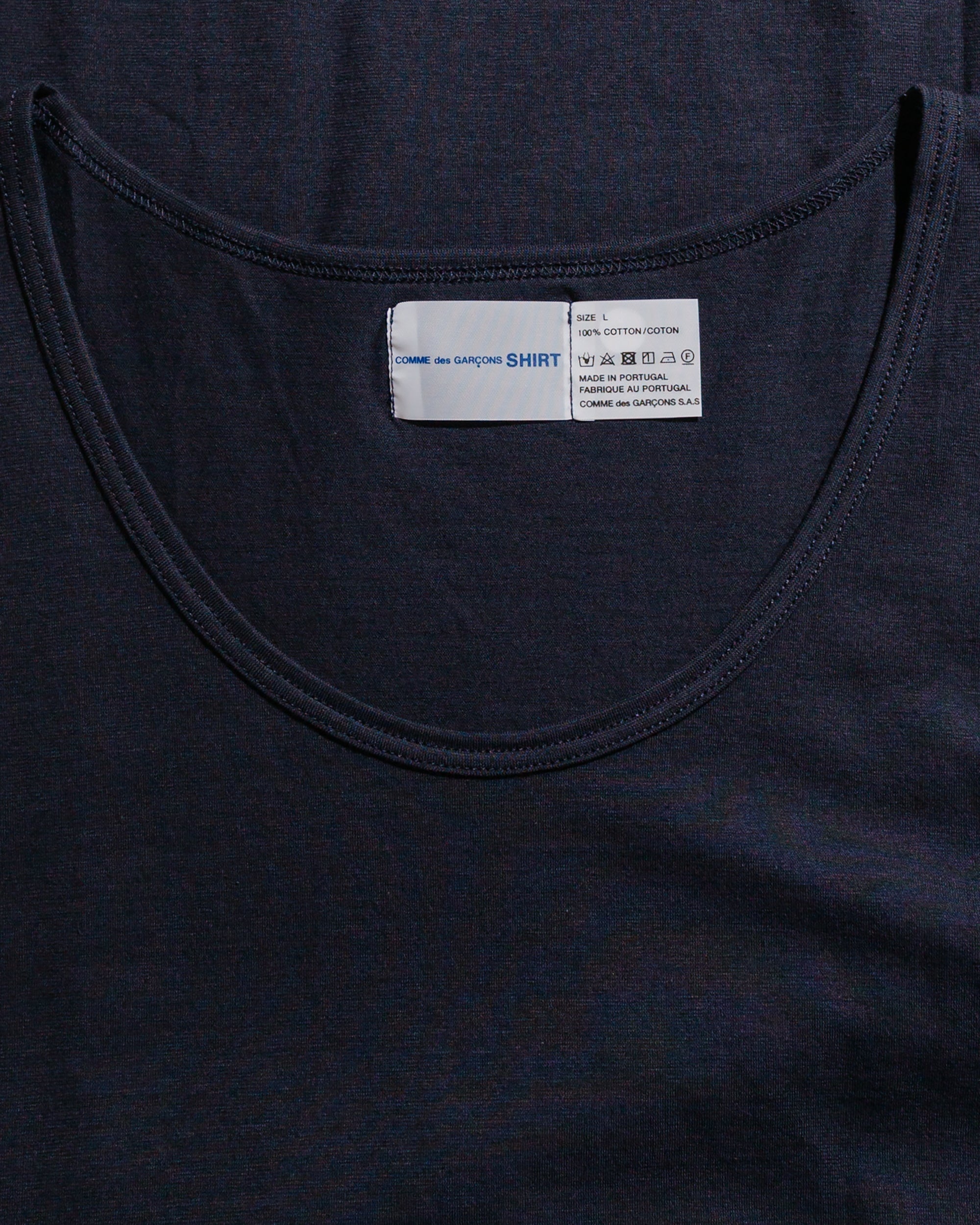 Sunspel Vest Navy - 4