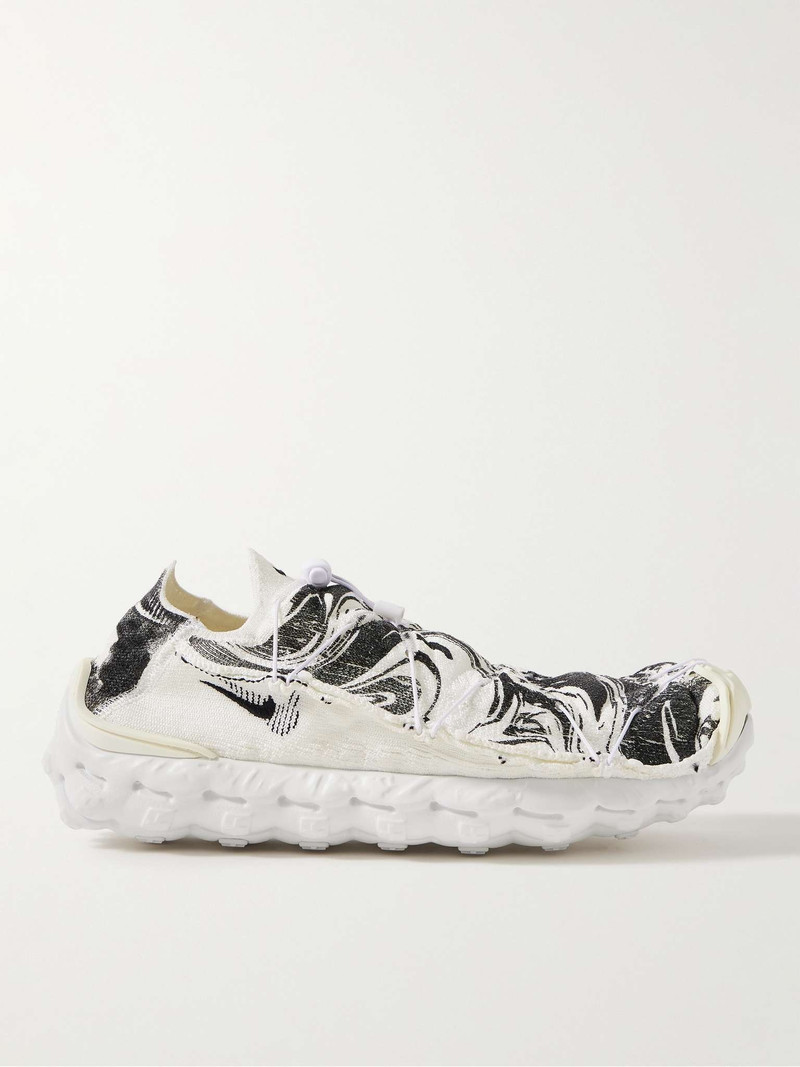 ISPA Mindbody Leather and Rubber-Trimmed FlyKnit Sneakers 1