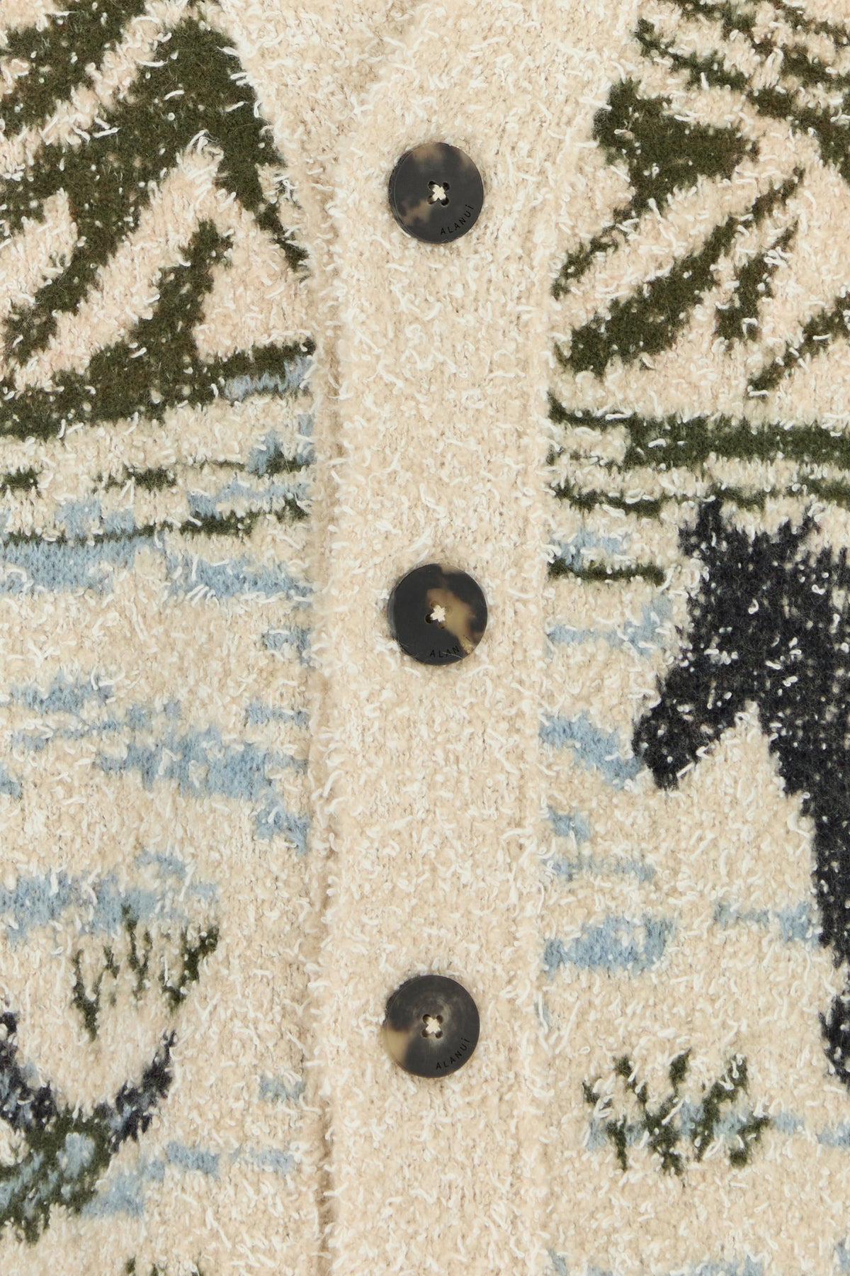Embroidered wool blend cardigan - 3