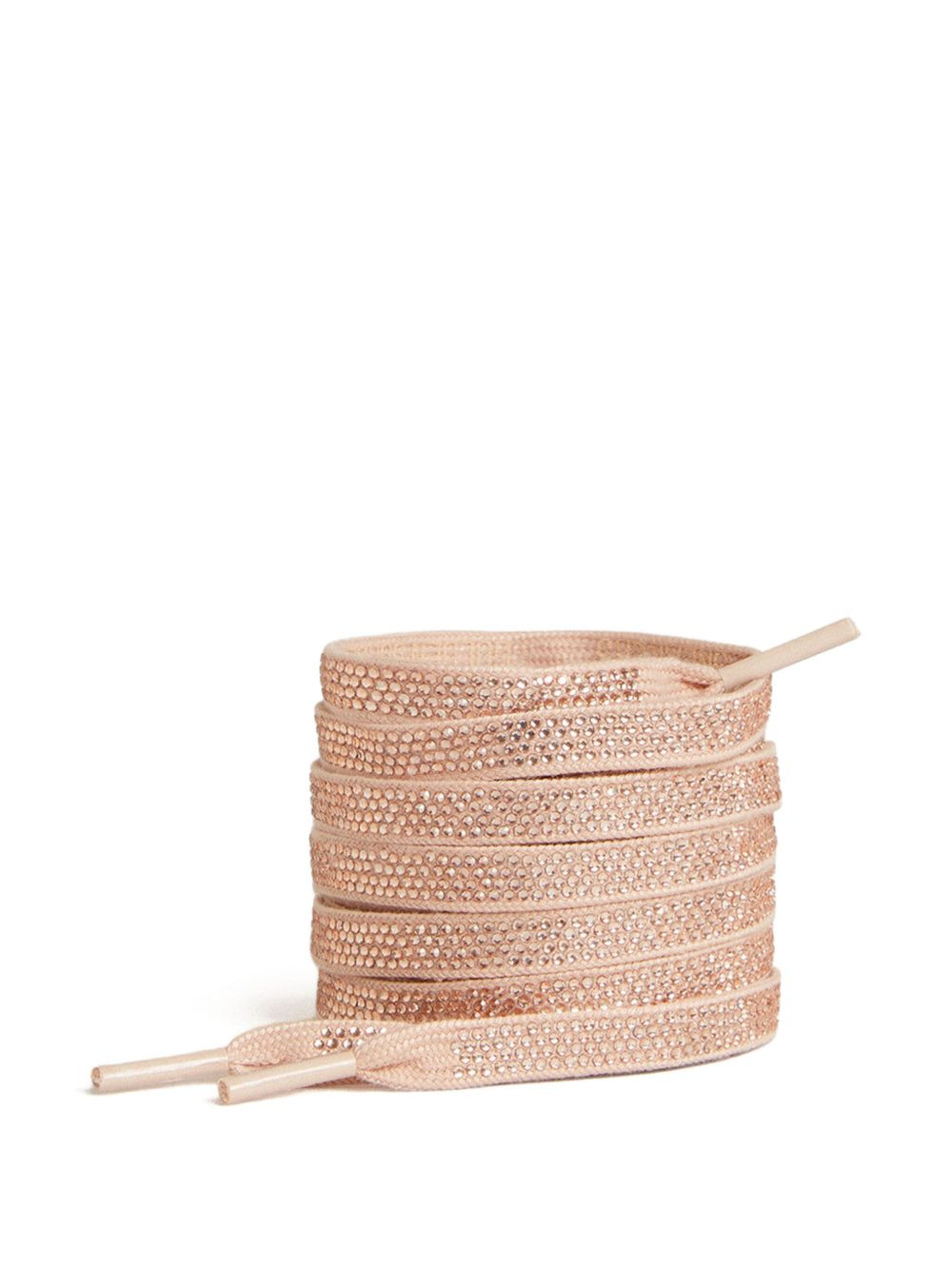 rhinestone-embellished cotton shoe laces - 1
