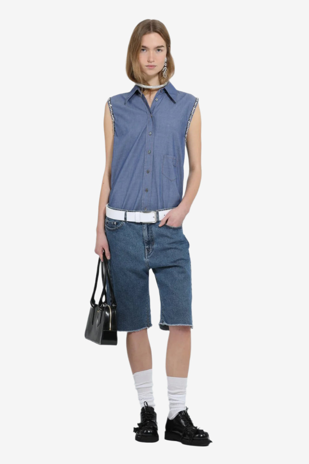 DENIM BERMUDA SHORTS - 4