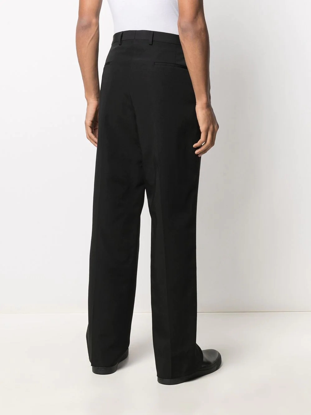 embroidered -logo tailored trousers - 4