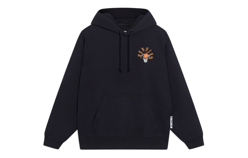 Li-Ning Li-Ning x BADFIVE Sports Style Hoodie 'Black White' AWDT089-4 outlook