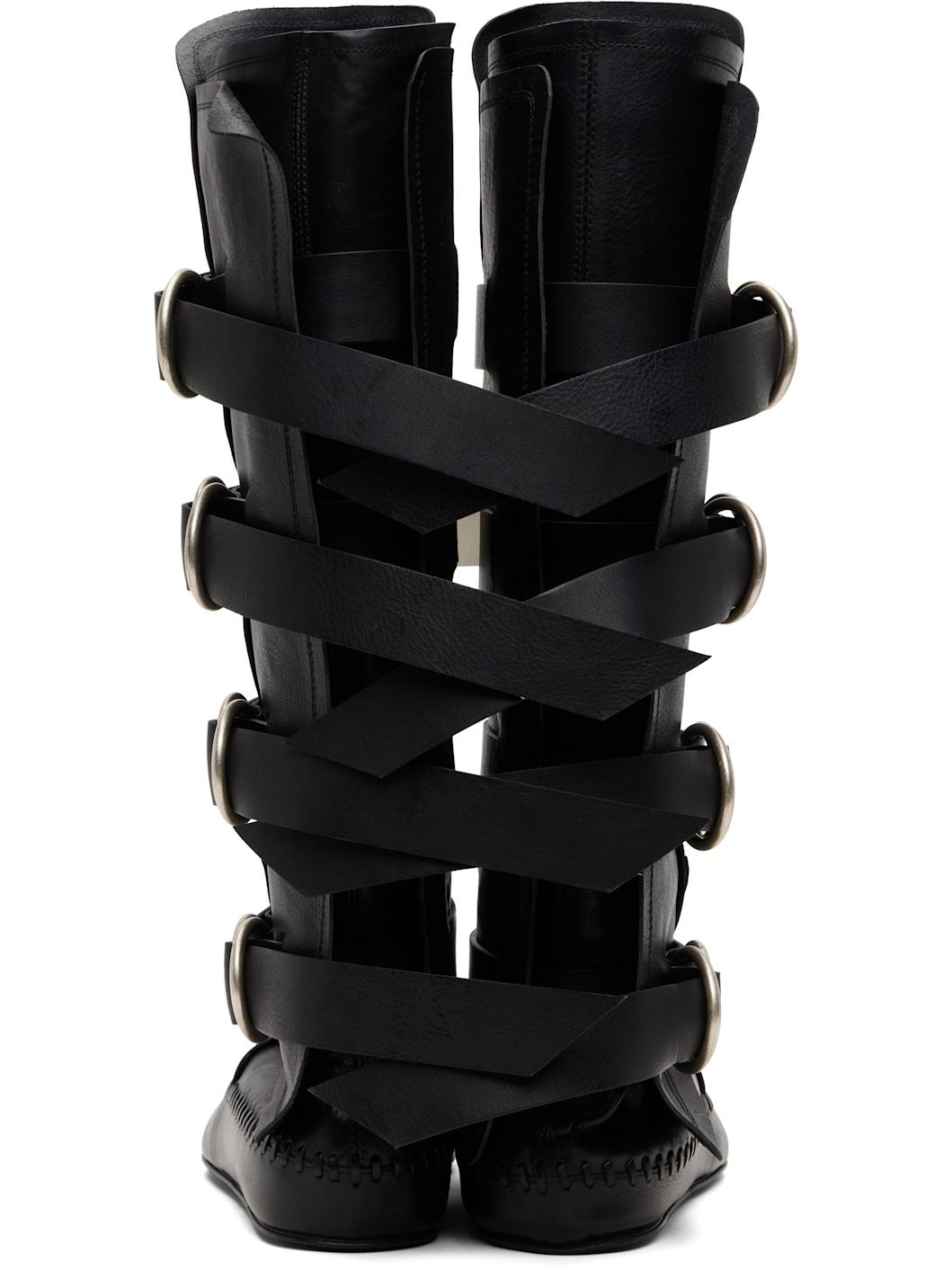 Black Siver Soft Boots - 2